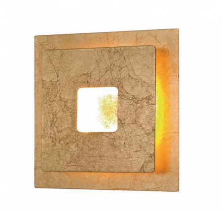 Aplica de perete LED Ennis fier/sticla acrilica, aurie, 1 bec, 230 V - Img 1