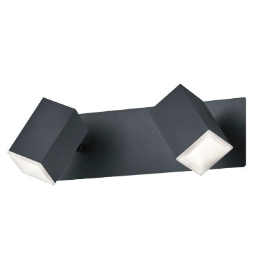 Aplica LED Lagos, metal, negru, 90 x 16 x 9 cm - Img 1