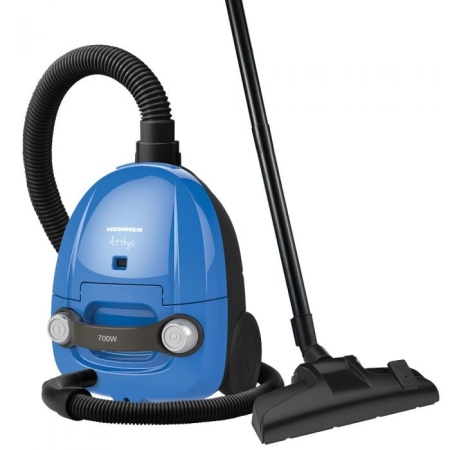 Aspirator cu sac Heinner HVC-M700BL, 700 W, sac hartie, 1.5 L, tub plastic, Albastru, RESIGILAT, 1 AN GARANTIE