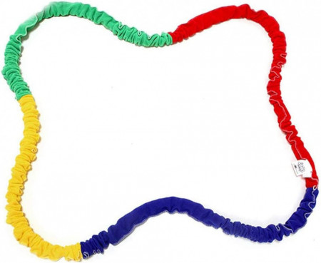 Banda elastica X-cosrack, latex, multicolor, 3,6 m - Img 1