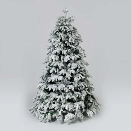 Brad artificial de Craciun The Seasonal Aisle, PVC/PE, verde inchis/alb, 180 x 110 cm