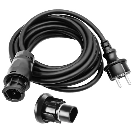 Cablu de conectare invertor cu mufa pentru centrala Kuwung,  BC01, negru, cauciuc, 3 m