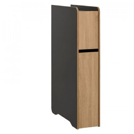 Comoda Places of Style, lemn, maro/negru, 132 x 73 x 45 cm