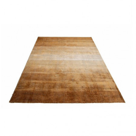 Covor Timbers, textil, maro/auriu, 60 x 90 cm
