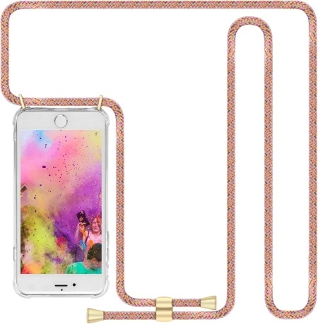 Husa de protectie cu snur pentru iPhone 6 Plus/6S Plus Imikoko, silicon/polipropilena, multicolor, 5,5 inchi