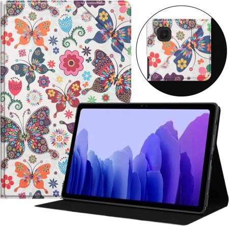 Husa de protectie flip pentru Samsung Galaxy Tab A7 2020 Vovipo, TPU/piele PU, multicolor, 10,4 inchi