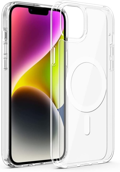 Husa de protectie pentru iPhone 14 Pro Max leChivée, silicon, transparent, 6,7 inchi