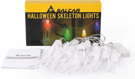 Instalatie pentru Halloween Salcar, LED, multicolor, 1,5 m