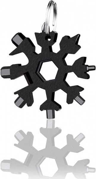 Instrument multifunctional pentru bricolaj 18 in 1 Shengruili, otel inoxidabil, negru, 6,5 x 6,5 cm