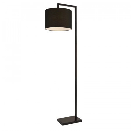 Lampadar Bobby, metal/poliester, negru, 24 x 35 x 161 cm