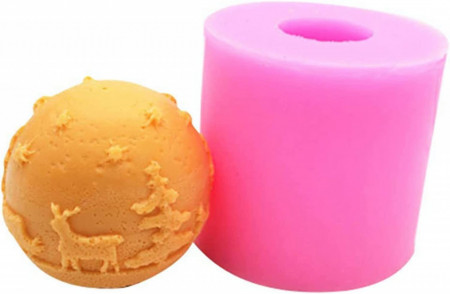 Matrita pentru lumanare/sapun Hpamba, silicon, roz, 7 cm