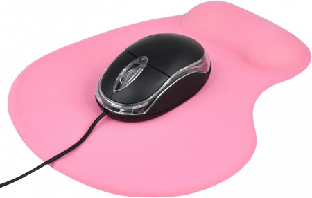 Mousepad TRIXES, cauciuc, roz, 23.5 x 19 cm - Img 1