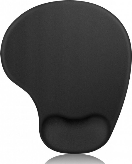 Mousepad ZYB, cauciuc/spuma cu memorie, negru, 24 x 21 cm