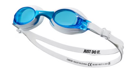 Ochelari inot copii Nike Lil Swoosh, alb, Resigilat, Grad A