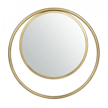 Oglinda de perete Keough, metal/sticla, auriu, 73,6 x 71,1 x 3,1 cm