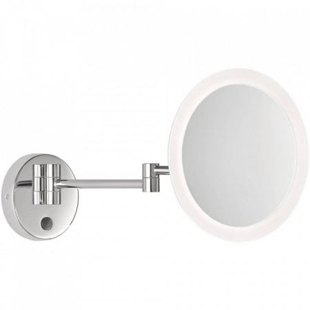 Oglinda pentru baie Tom, iluminata, metal/plastic, argintie, 146 x 22 x 36 cm, 3w - Img 1