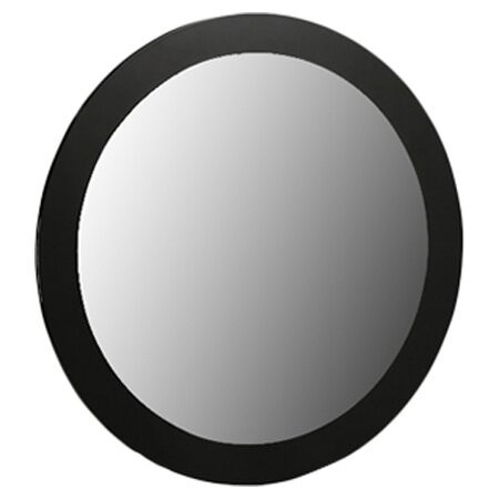 Oglindă rotundă pentru masa de toaleta, negru, 80 x 80 cm - Img 1