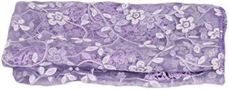 Patura cu dantela pentru bebelusi Matissa, textil, violet, 138 x 70 x 70 cm