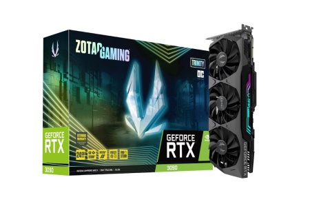 Placa video ZOTAC GAMING GeForce® RTX™ 3090 Trinity OC, 24GB GDDR6X, 384-bit, REFURBISHED, GARANTIE 1 AN