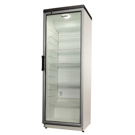 RESIGILAT – VITRINA PROFESIONALA CU O USA WHIRLPOOL ADN 201/1, 320 l, 5 gratare, Usa sticla, H 173 cm, Alb