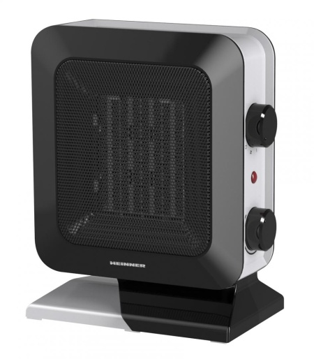 RESIGILAT - RADIATOR CERAMIC HEINNER HCH-L1400BK, 1400W, 2 Trepte, Termostat reglabil, Negru