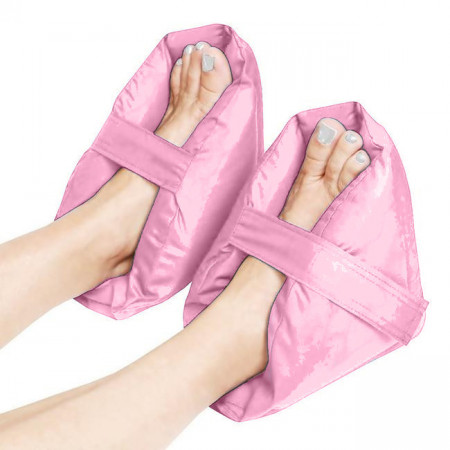 Set 2 pernute protectoare/relaxante pentru picioare, roz prafuit - Img 1