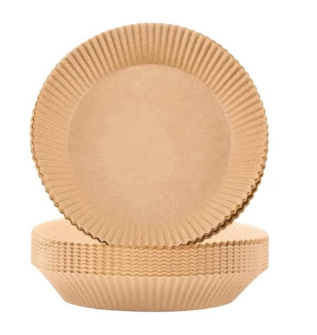 Set 50 bucati hartie de copt pentru friteuza MIUTME, hartie, bej, 16 cm