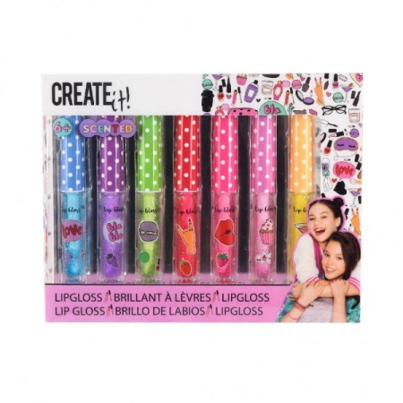 Set 7 luciuri de buze pentru fetite Create It