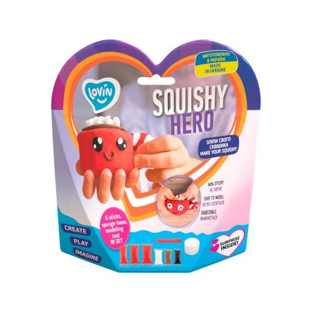 Set Air Clay cu argila usoara pentru modelaj Lovin - 6 culori - Squishy Hero - Cupcao