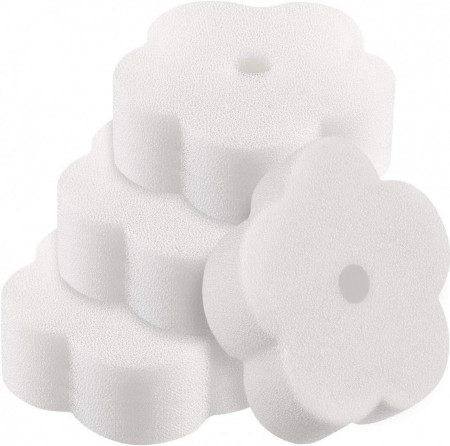 Set de 16 bureti de filtrare pentru cada cu hidromasaj LATRAT, alb, 8,2 x 3 cm - Img 1
