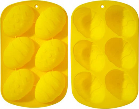 Set de 2 forme pentru prajituri de Paste Twiddlers, silicon, galben, 13 x 21 cm