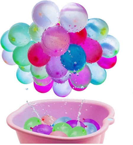 Set de 222 baloane cu apa Diiqii, latex, multicolor