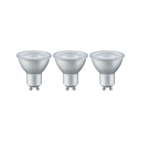 Set de 3 becuri GU10/Bi-Pin Schaefer, LED, metal/plastic, alb, 5,5 cm