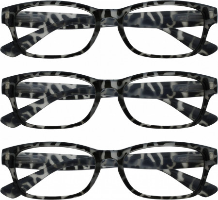 Set de 3 perechi de ochelari de vedere Opulize, gri/negru, marimea 3,5