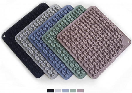 Set de 5 coastere Amer Store, silicon, multicolor, 17 x 17 x 0,6 cm - Img 1