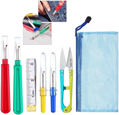 Set de 6 instrumente profesionale pentru desfacerea cusaturilor Cerioll, metal/plastic, multicolor