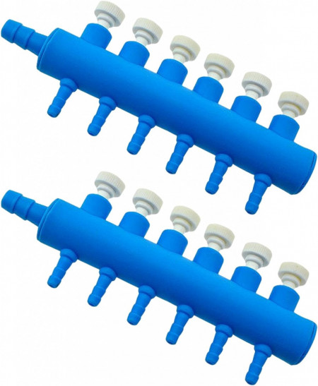 Supapa de control a pompei de aer pentru acvarii Kiuiom, plastic, albastru, 11,6 cm