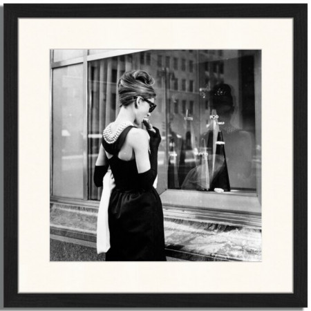 Tablou Audrey Hepburn, hartie, 43 x 43 x 2,5 cm - Img 1