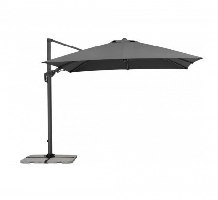 Umbrela de soare Rhodos Twist, antracit, 300 x 300 cm - Img 1