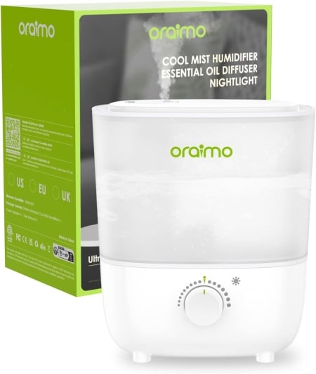 Umidificator Oraimo, polipropilena, alb, 23,8 x 20,5 x 14,2 cm, 2,5 L