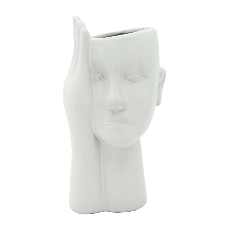 Vaza decorativa "Mind" alba