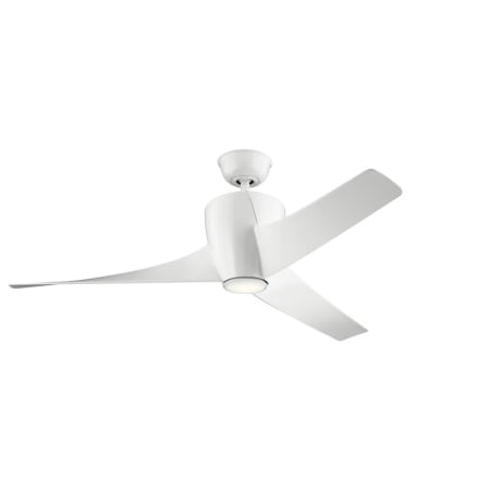 Ventilator de tavan Milliron, LED, metal/plastic, alb, 56 cm