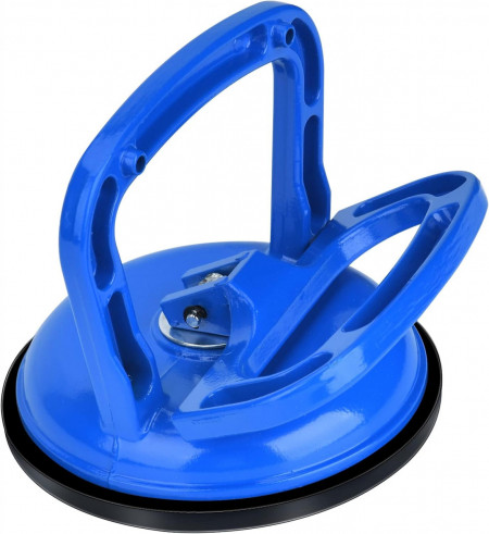 Ventuza de aspiratie Lucfulyear, aluminiu/cauciuc, albastru/negru, 120 mm
