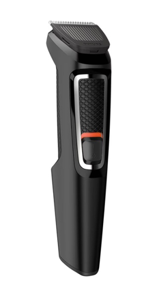 Aparat de tuns barba si parul 8 in 1 PHILIPS MG3730/15, Lame cu ascutire automata, Acumulator, 2 piepteni pentru aspect nebarbierit, 1 pieptane ajustabil pentru barba, 3 piepteni pentru par, Negru, Resigilat, Grad A