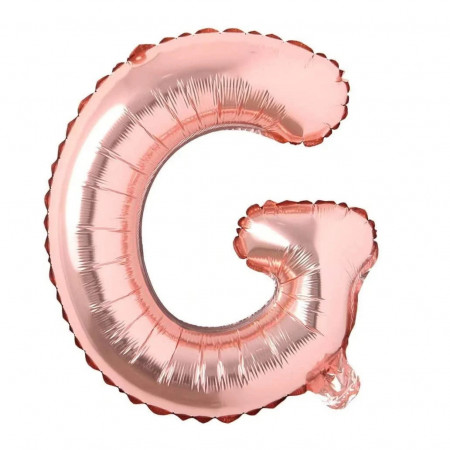 Balon aniversar Maxee, litera G, rose, 40 cm