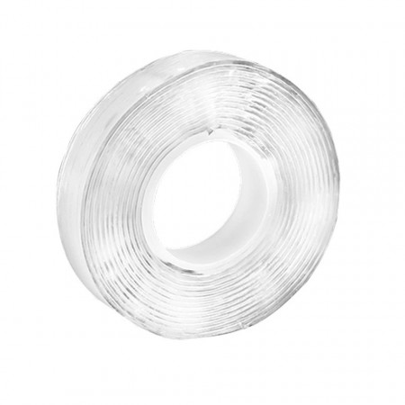 Banda dublu adeziva fata -verso ANightStars, alb, acrilic, 100 x 3 x 0,2 cm