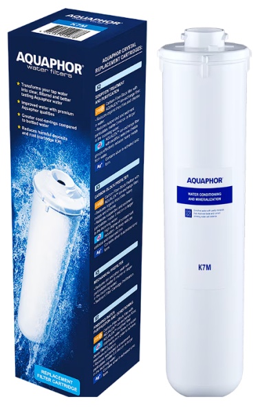 Cartus Aquaphor K7M (K1-07M), carbonblock cu argint, aqualen, mineralizator pentru filtru Morion Osmo-M-050, Resigilat, Grad A