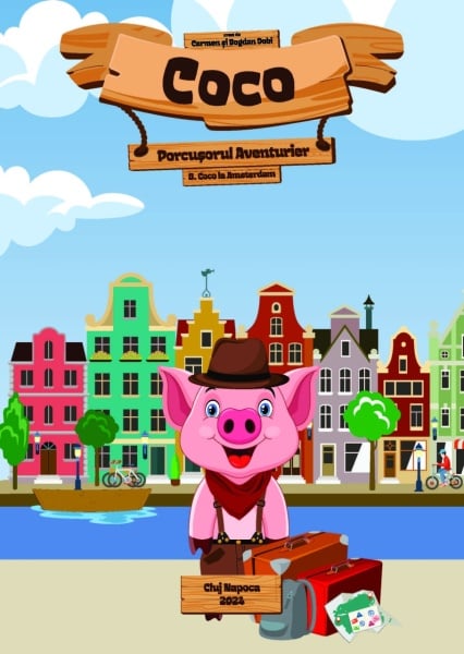 Coco porcusorul aventurier volum "8.Coco la Amsterdam"