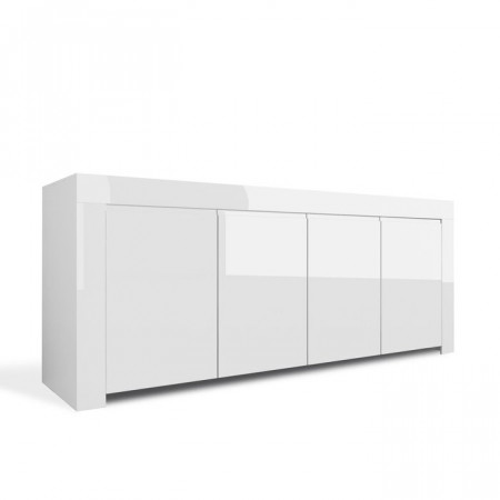 Comoda Aria, alb, MDF, 82 x 210 x 50 cm - Img 1