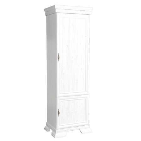 Corp biblioteca VMD1, 4 polite, 2 usi, Alb Antichizat, 58 x 40 x 193 cm